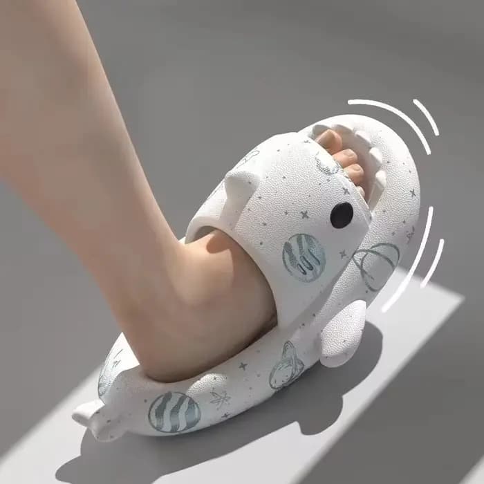 Pantoufles de requin lumineuses de noël pour femmes et hommes