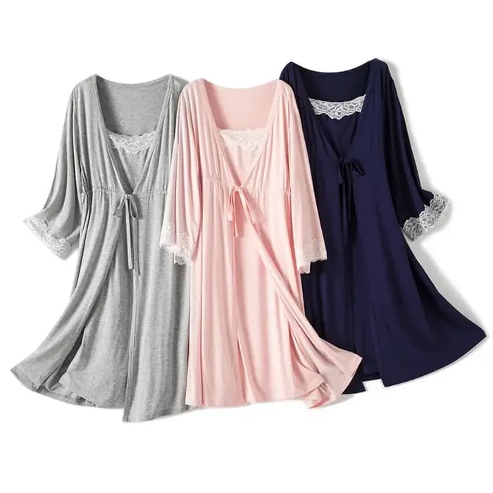 2 pièces/ensemble pyjama de grossesse vêtements de nuit allaitement femme enceinte fronde