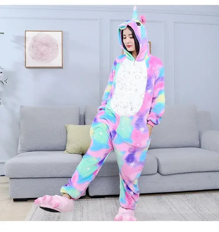 Licorne Anime Pyjamas ensemble femmes hommes unisexe dessin