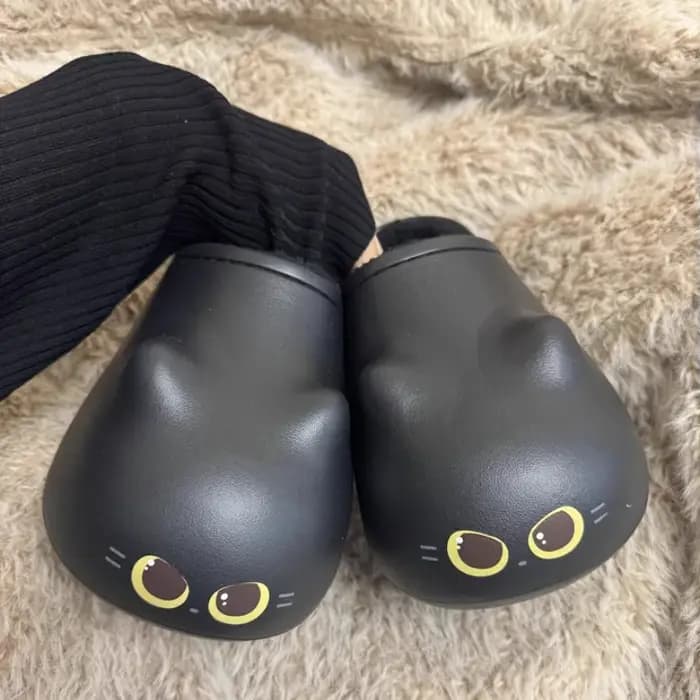 Nouvelles pantoufles mignonnes à motif de patte de chat