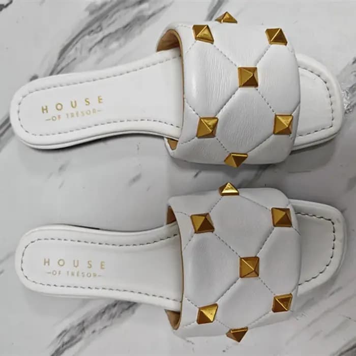 Pantoufles en peau de mouton pour femmes, sandales à talons bas, bout carré, à la mode, nouveauté, é