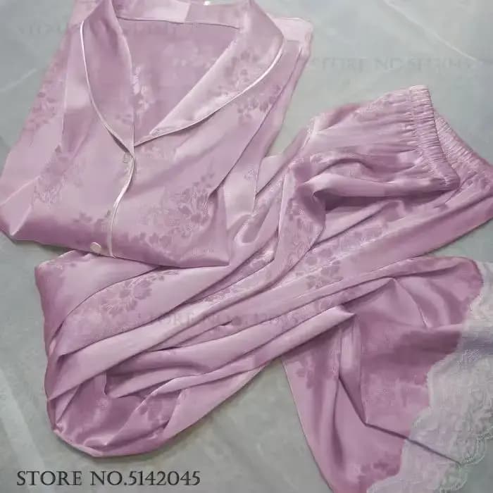 Femme 2 pièces Pyjamas ensemble vêtements de nuit nouveau Style chinois Jacquard Pyjama
