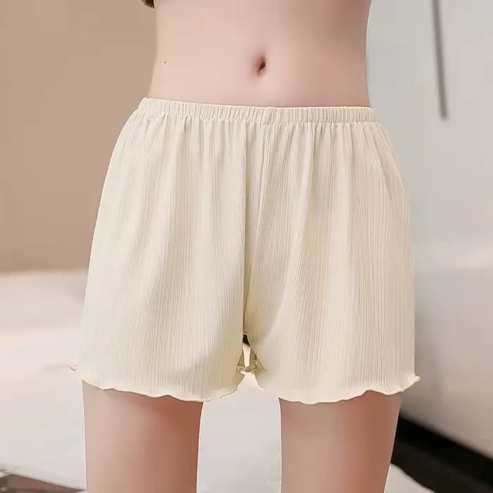 Short de pyjama uni pour femmes