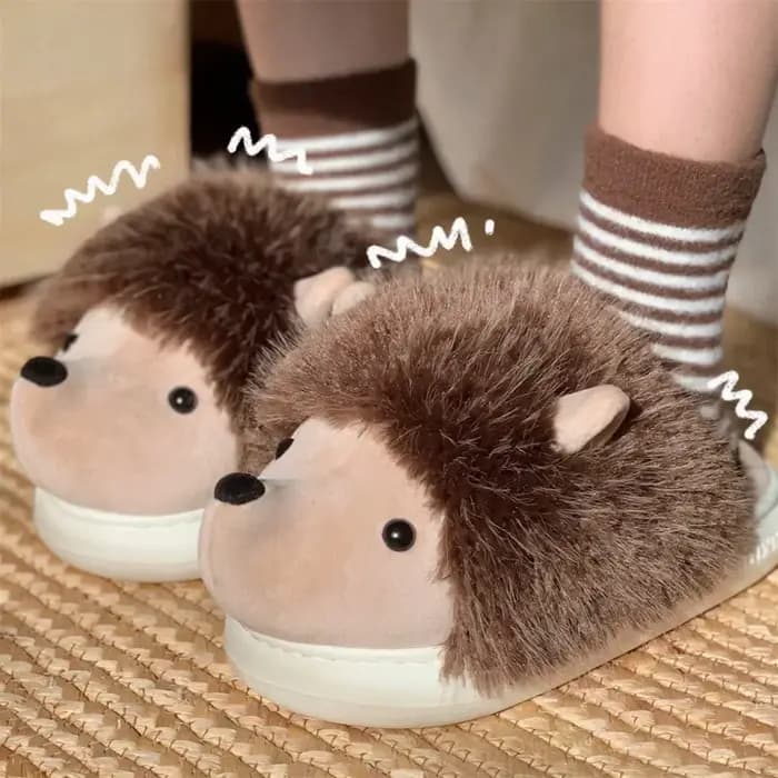 Pantoufles Moelleuses de Dessin Animé pour Femme