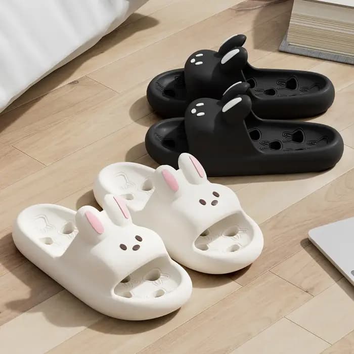 Maison pantoufle femmes lapin mignon nuage sandales été tongs plage diapositives