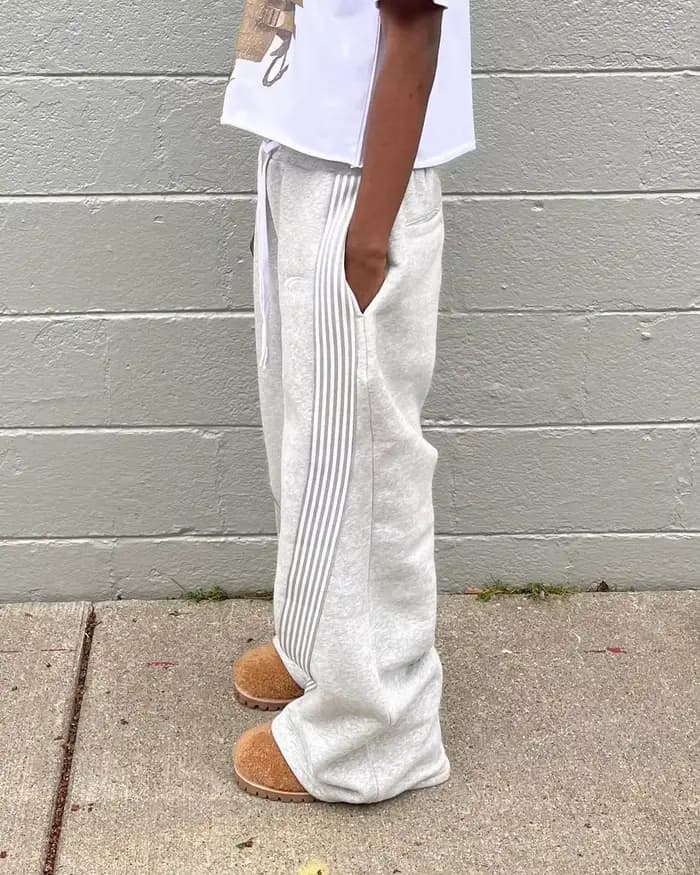 Pantalon ample à jambes droites pour hommes et femmes