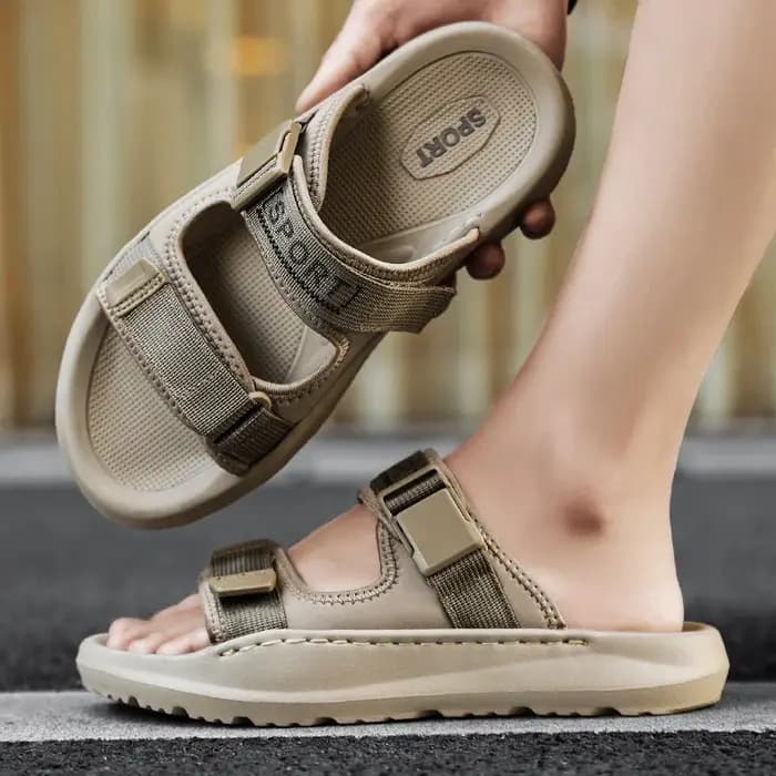 Nouveauté homme pantoufles léger marche demi-chaussures confortable hommes décontracté demi glisser antidérapant extérieur mâle Cool sandales