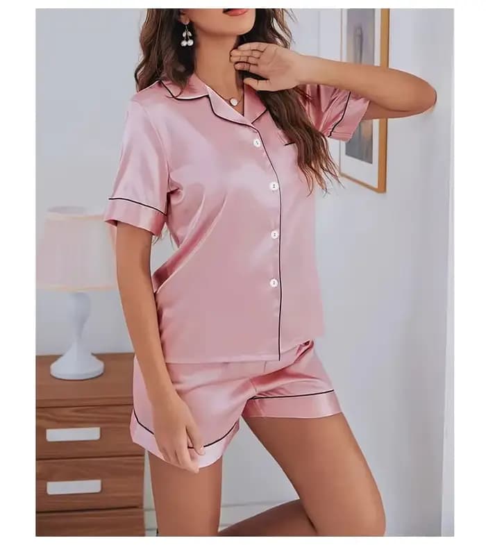 Femmes deux pièces Pj ensembles vêtements de nuit