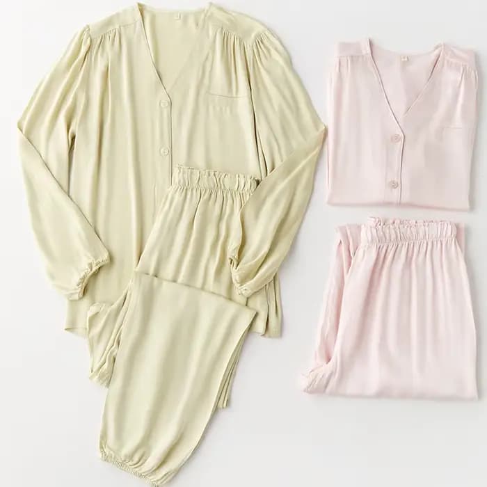 Ensemble pyjama élégant en Satin soyeux pour femmes