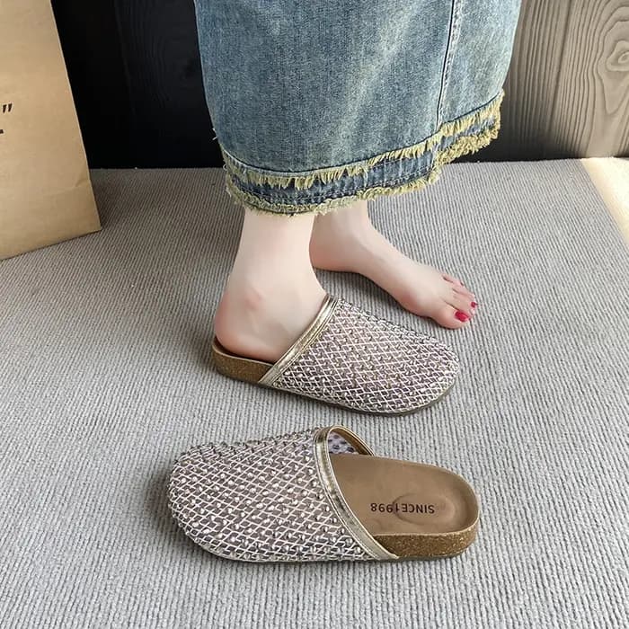 Femmes pantoufles été 2025 nouvelle marque de luxe