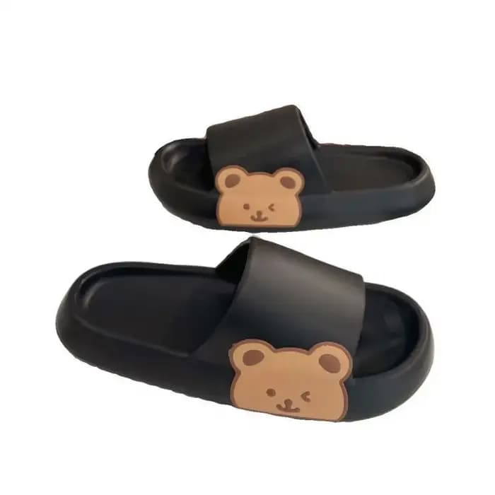 Nouvelles pantoufles d'été confortables et mignonnes en forme d'ours pour couple