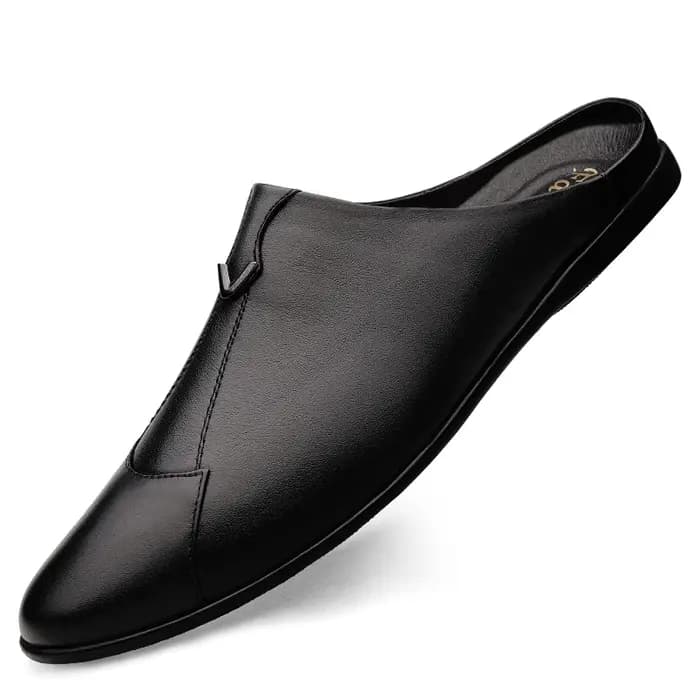 Pantoufles Italiennes en Cuir group pour Homme