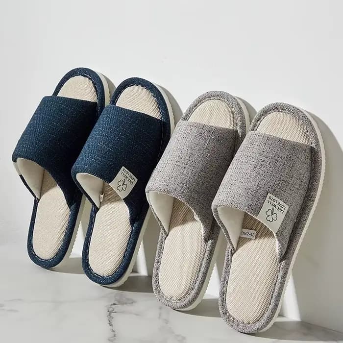 Pantoufles en lin pour hommes