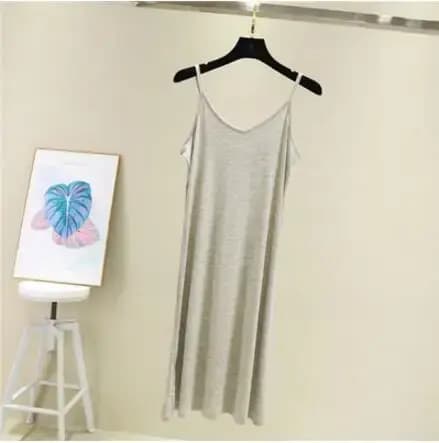 Printemps été 2024 femme débardeur robe décontracté Modal Sexy Camisole élastique