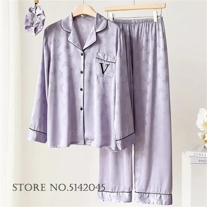 Ensemble de pyjamas à manches longues pour femmes