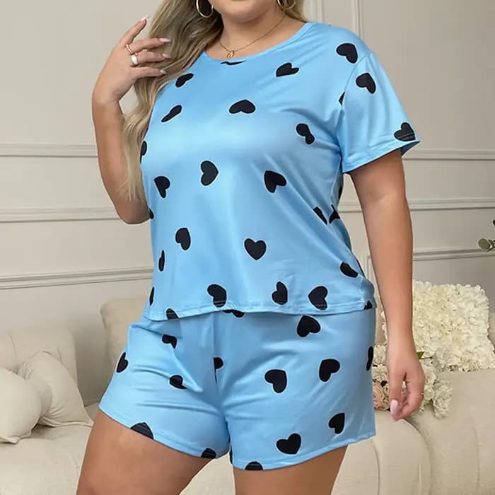 Pyjama grande taille en tissu de lait soyeux