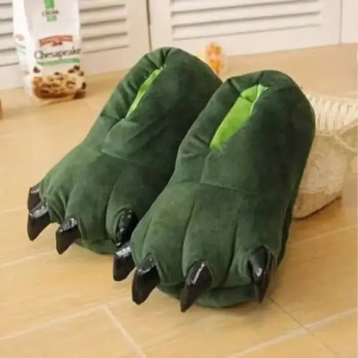 Pantoufles de dessin animé point griffe d'animal Kigurumi Onesies pyjamas chaussures enfants adultes Kawaii pattes drôles décontracté Cosplay accessoire tenue de fête