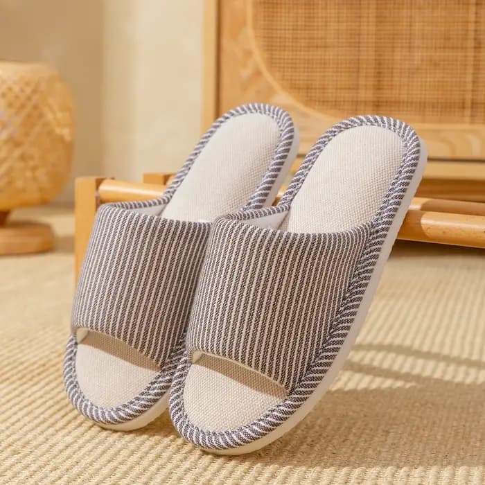 Pantoufles en lin pour hommes pour toutes les saisons