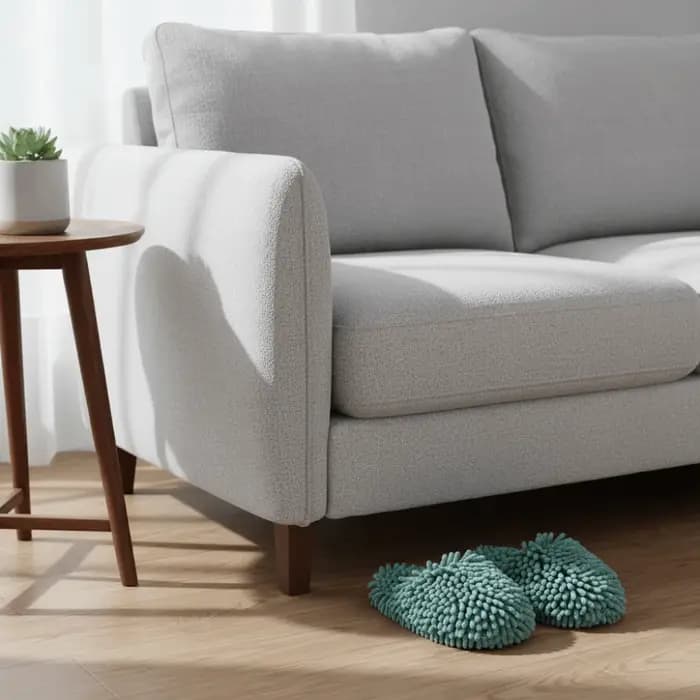 Pantoufles absorbantes en Chenille pour succion d'eau
