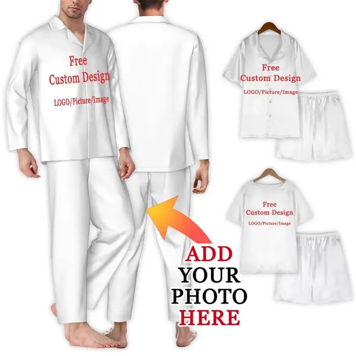 Ensembles de pyjama à motifs personnalisés pour hommes