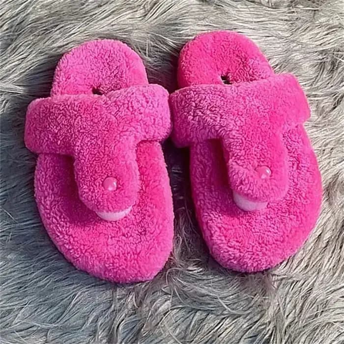 Chaussons et claquettes pour femme en vraie laine de mouton