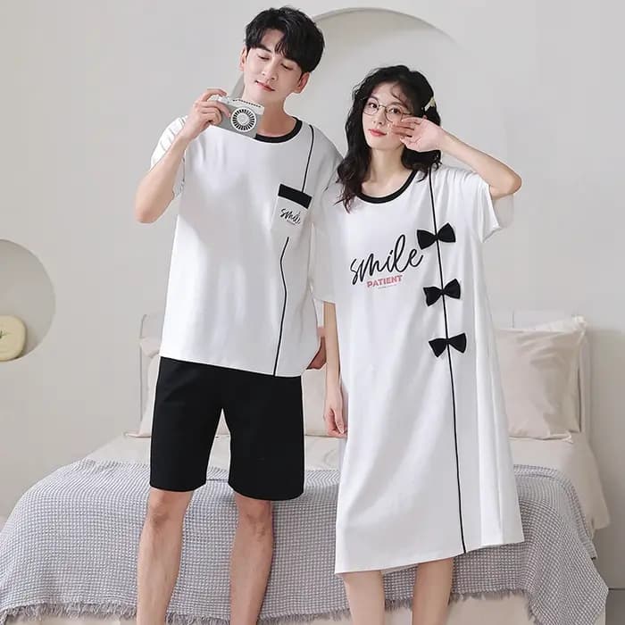 Ensemble pyjama d'été à manches courtes pour hommes et femmes