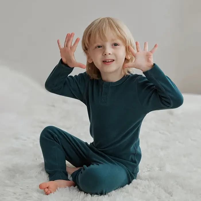 Pyjama en coton doux pour bébés garçons et filles