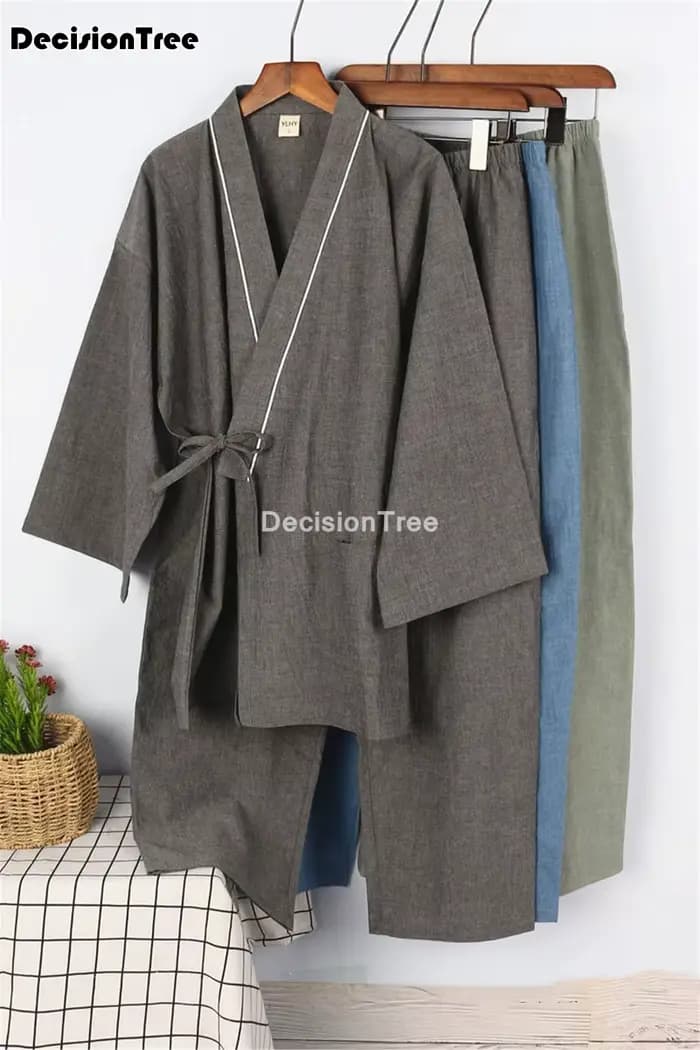 2023 pyjamas hommes vêtements de nuit kimono japonais