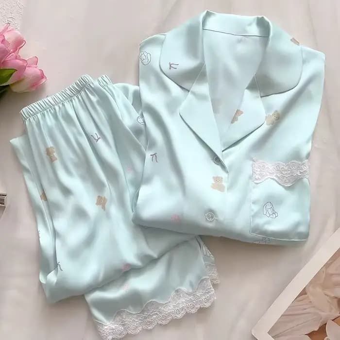 Pyjama imprimé ours pour femme