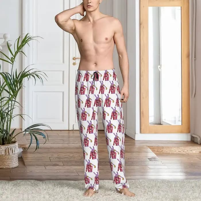 Personnalisé Jax l'incroyable cirque numérique hommes pyjama pantalon salon sommeil vêtements de nuit bas avec poches