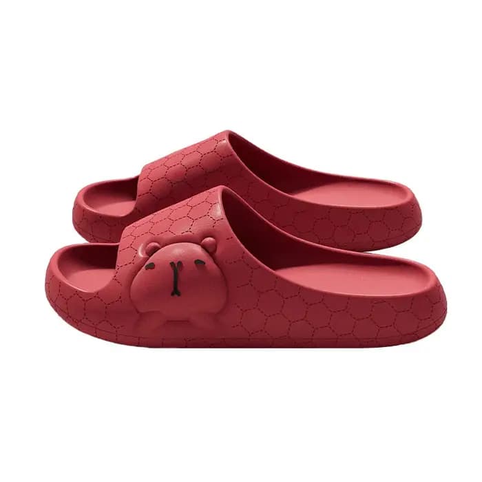 Mignonnes pantoufles d'intérieur Capybara pour femmes, été 2026, antidérapantes, à semelle épaisse,