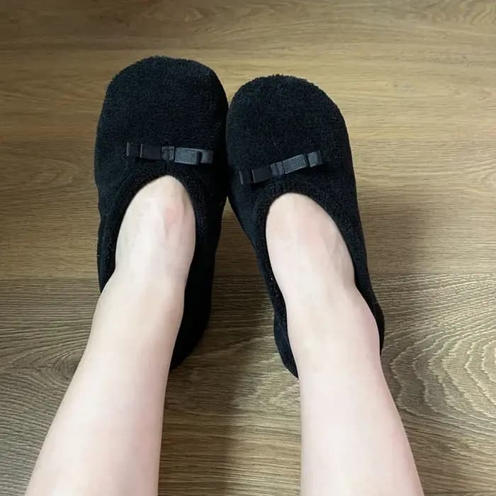 Maison moelleux pantoufle chaussette femmes hiver chaud Contton Slip Non Grip intérieur