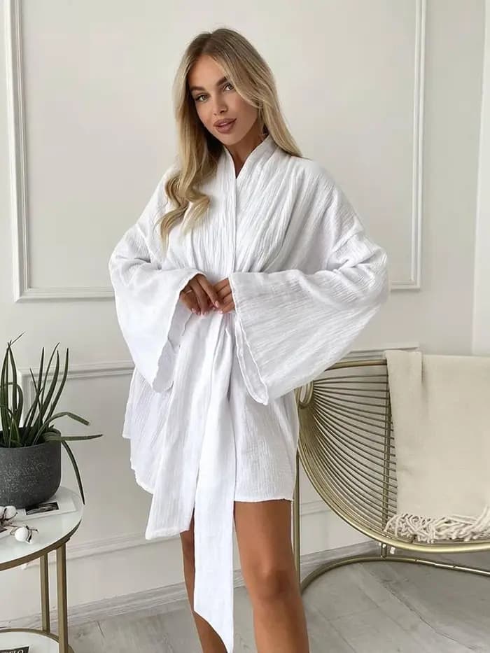 Marthaqiqi – Robe de nuit en coton pour femmes