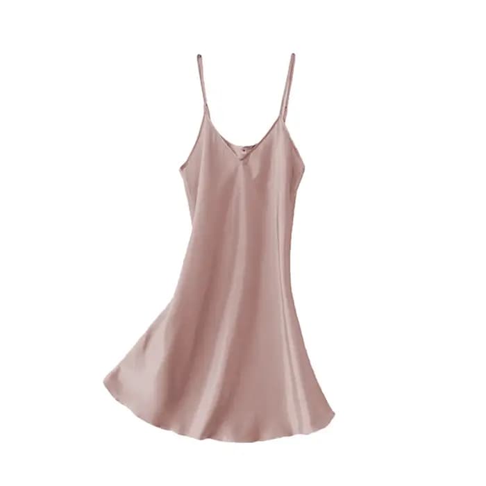 Robe de nuit Sexy en Satin de soie pour femmes