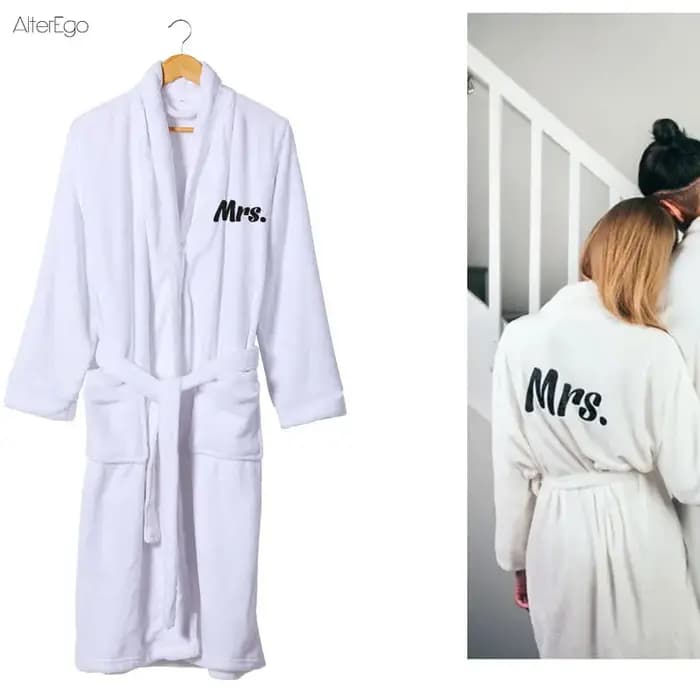 Peignoir en Peluche Personnalisé pour Homme