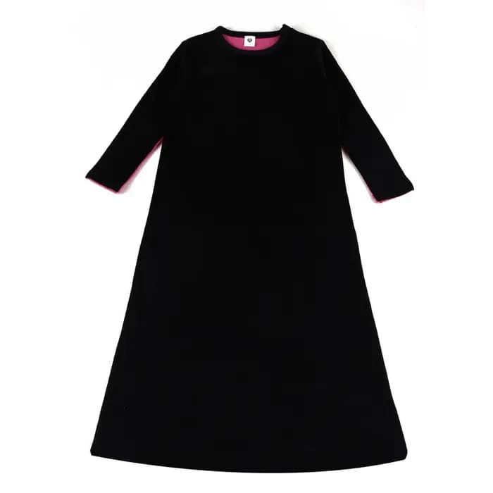 Chemise de nuit longue en velours pour filles