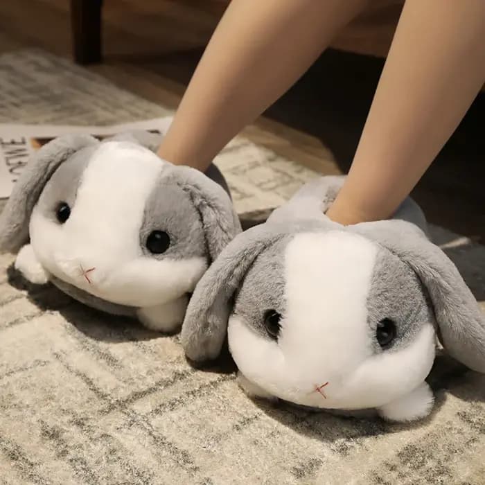 Cuddle mignon Hamster pantoufle pour femmes hiver automne en peluche chaud chambre nuage chaussures