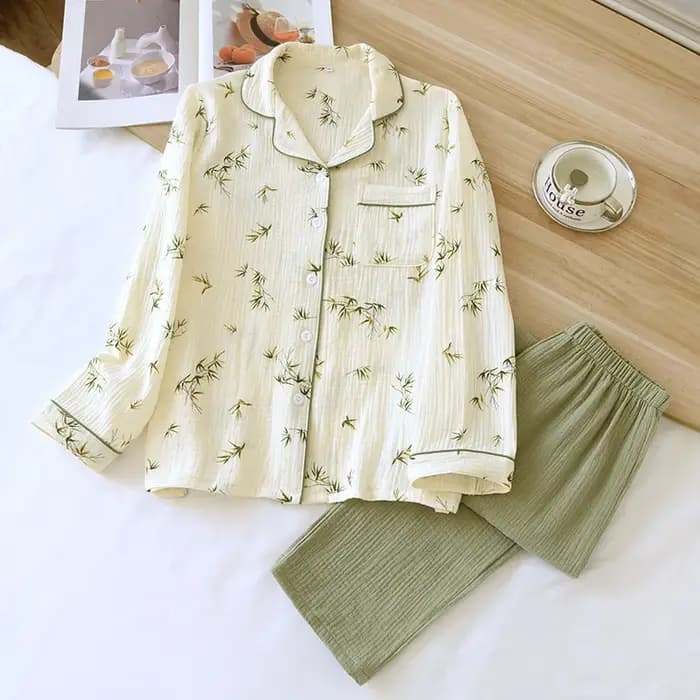 Pyjama en Crêpe de Coton pour Femme