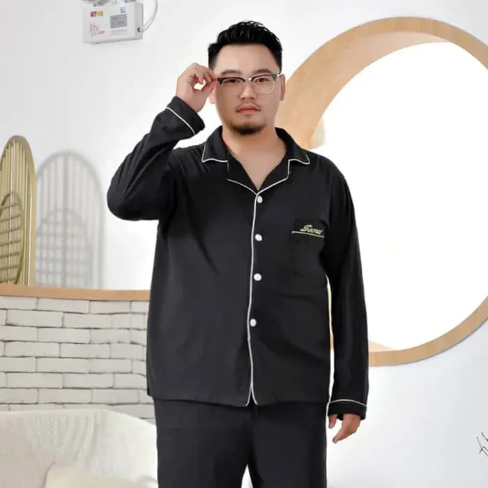 Hommes Pyjamas ensembles 100% coton décontracté ample maison vêtements de nuit grande taille 7XL 9XL 10XL Pijamas