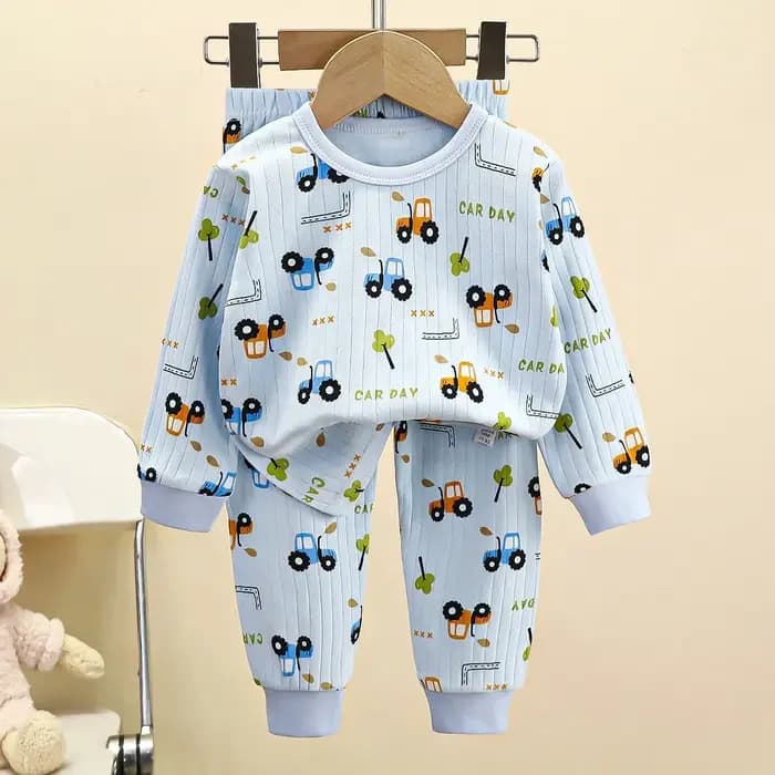 Pyjama chaud en pur coton pour enfants