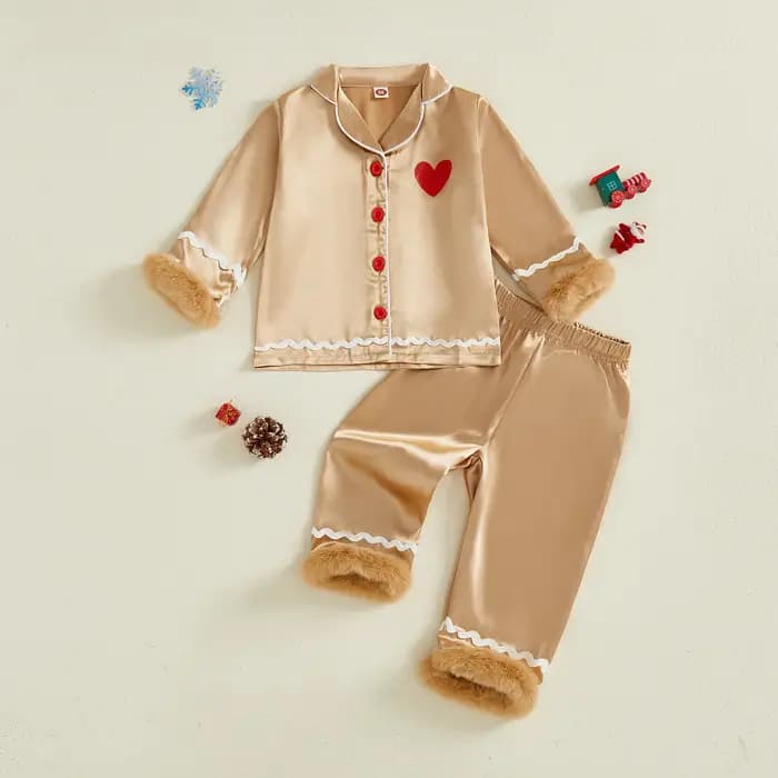 Pyjama en pain d'épice pour enfants en bas âge