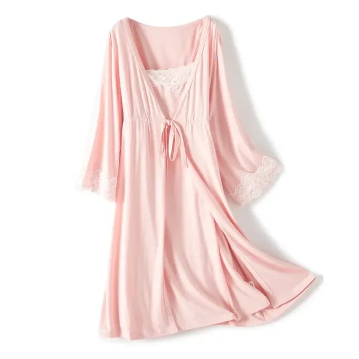 2 pièces/ensemble pyjama de grossesse vêtements de nuit allaitement femme enceinte fronde