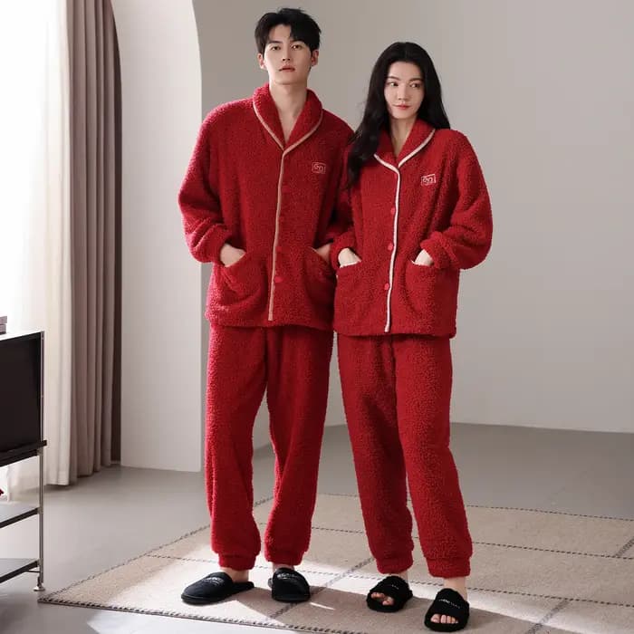 Ensemble de pyjamas d'hiver de haute qualité pour couple