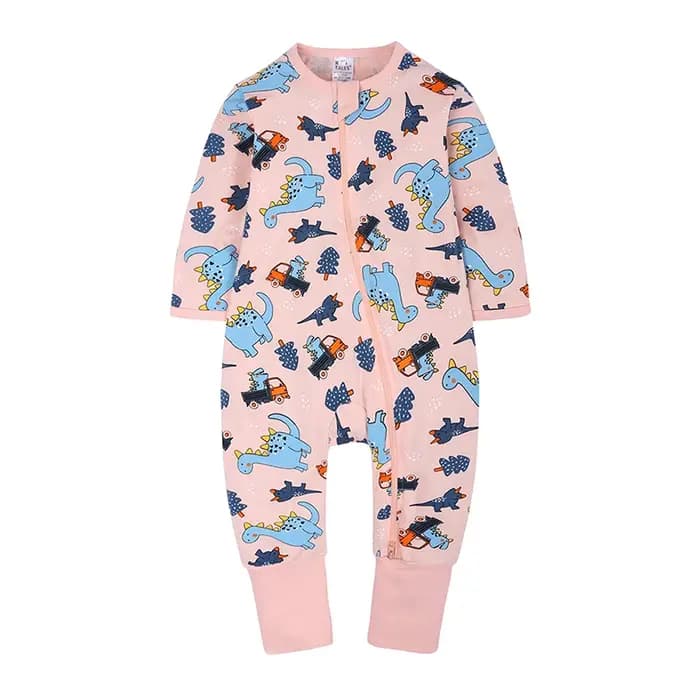 Barboteuse pyjama unisexe en coton pour bébé fille et garçon