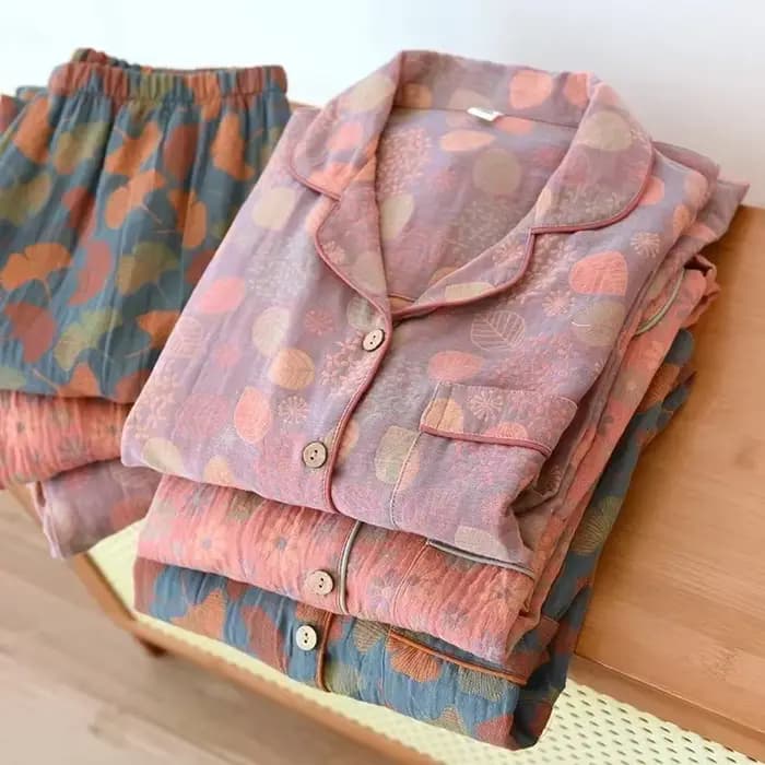 Costume de pyjama pantalon en coton pour femmes