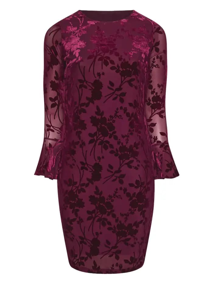 Robe longue en velours pour femmes