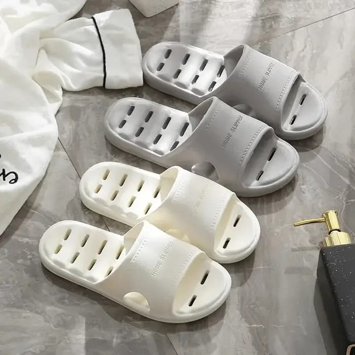 Pantoufles de douche unisexes EVA antidérapantes à fond souple