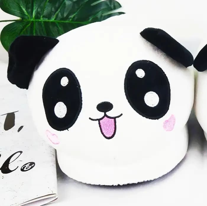 Hiver intérieur Panda femmes pantoufles dames animaux mignons en peluche chaud fourrure chaussures Couple maison