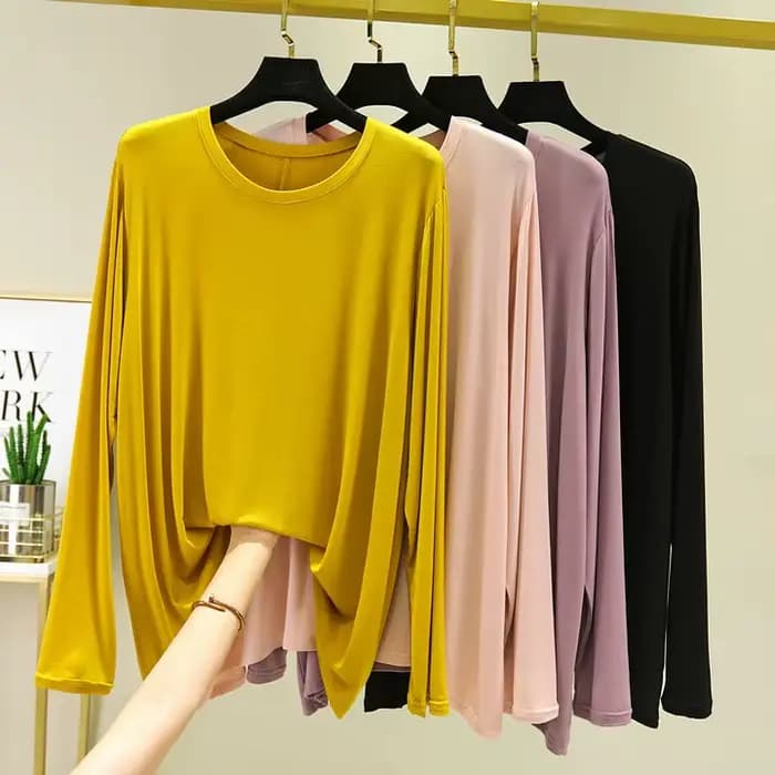 Printemps automne Pyjamas Modal manches longues dames