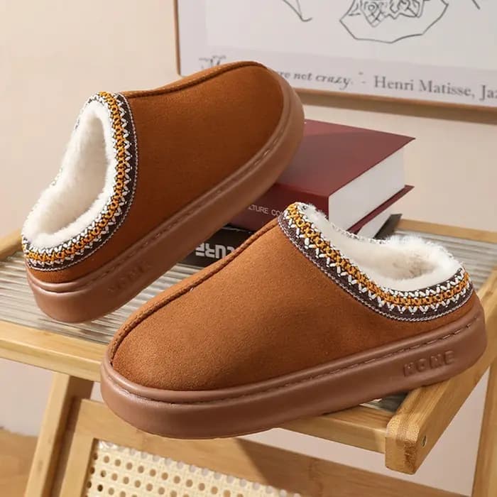 SHAJI Nouvelles pantoufles à plateforme moelleuses tendance
